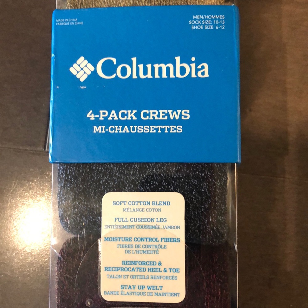 NWT Columbia wool socks (4) and Kenneth Cole tie. - Picture 3 of 3